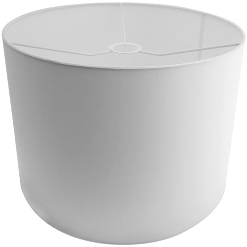 Lampenschirm Stoff weiß rund Zylinder E27 Ø 39cm Stehlampe – Lampenschirm Stoff