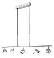 LED Esstischlampe Bling 5flg dimmbar schwenkbar höhenverstellbar – Pendelleuchte dimmbar, höhenverstellbar