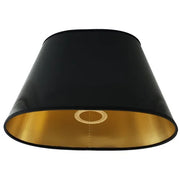 Lampenschirm Lack schwarz innen gold oval E27 Lampenschirm – saasil.de