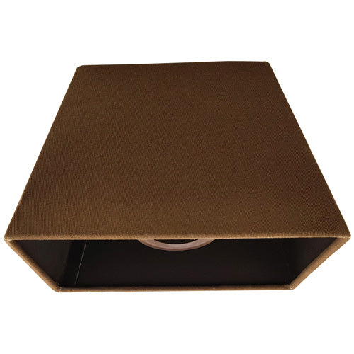 Lampenschirm Tischlampe schoko braun eckig konisch E27 Lampenschirm – saasil.de