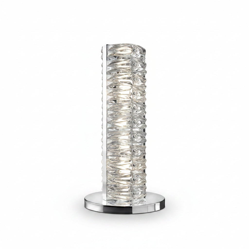 Hochwertige Design Tischlampe Singapur aus Kristallglas Tischlampe