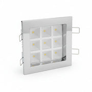 13W LED Downligt 230V dimmbar warmweiß eckig – Einbaustrahler IP20, dimmbar