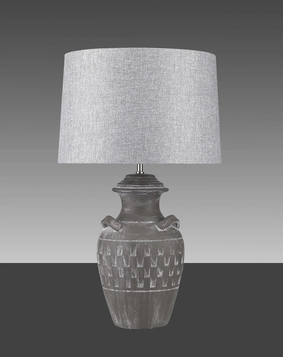 Hockerleuchte MANICA MARRONE Beton-Keramik braun Tischlampe