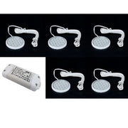 5x1W LED Unterbauleuchte Flach set inkl LED Trafo