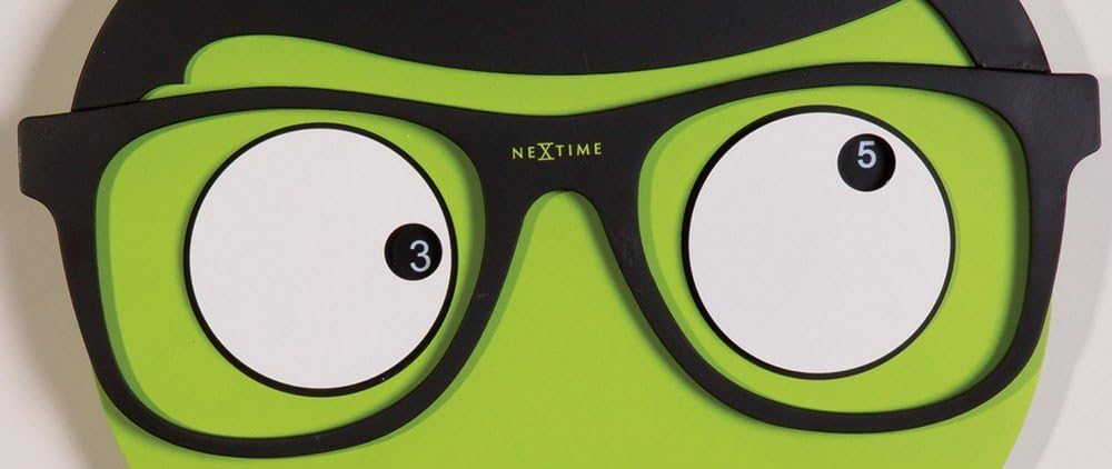 Wanduhr grün Mr. Mustache Kinderuhr