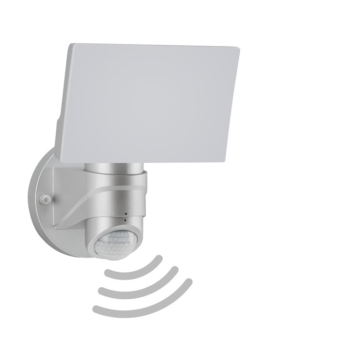 LED Außenleuchte mit Bewegungssensor silber 1600 Lm IP44