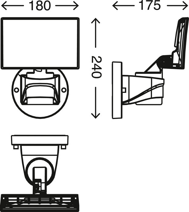 LED Außenleuchte schwenkbar weiß 1600 Lm IP44