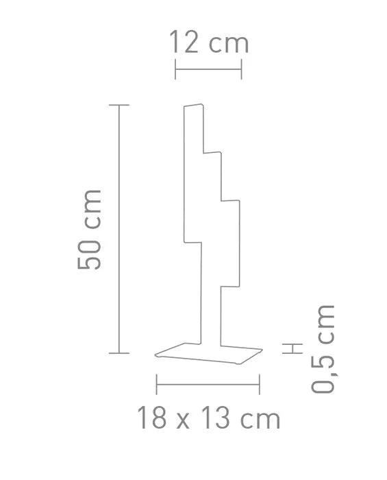 LED Tischlampe Empire dimmbar 50cm Alu gebürstet
