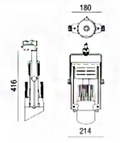 LED 3 Phasen Strahler Dolphin 50W 4400Lm 4000K