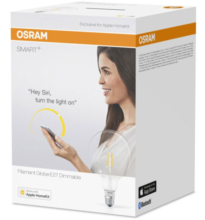 Osram Smart+ Filament Globe E27 5.5W dimmbar für Apple
