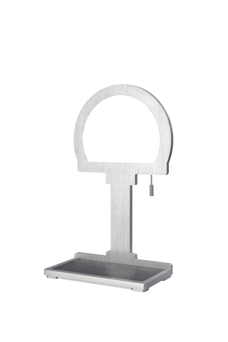 LED Tischlampe mit Handy-Ladefunktion Steve Phone Alu rund