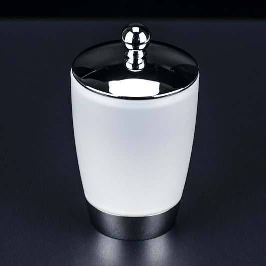 Wattedose Kosmetikdose Wattebehalter Dose m. Deckel Becher Kosmetikbox – stilvolles Wohnaccessoire & Dekoartikel aus Europa