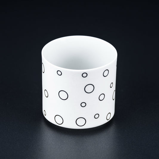 Teelichthalter aus Porzellan Circle – Vase / Glasvase / Deko-Vase – stilvolles Wohnaccessoire & Dekoartikel aus Europa