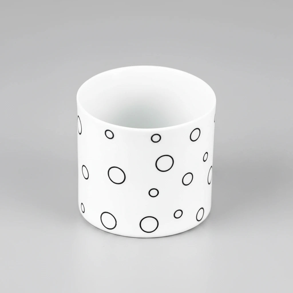 Teelichthalter aus Porzellan Circle – Vase / Glasvase / Deko-Vase – stilvolles Wohnaccessoire & Dekoartikel aus Europa