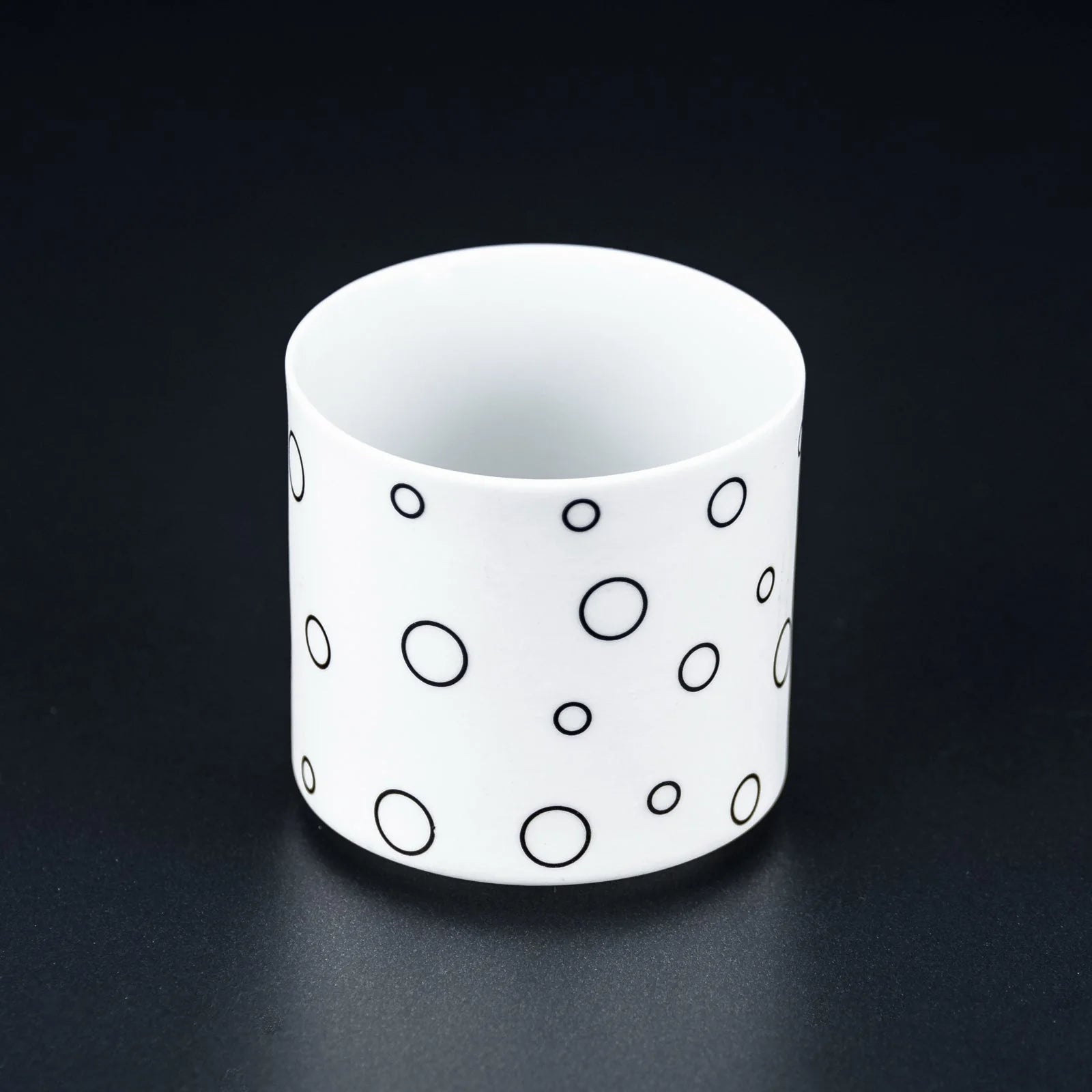 Teelichthalter aus Porzellan Circle – Vase / Glasvase / Deko-Vase – stilvolles Wohnaccessoire & Dekoartikel aus Europa