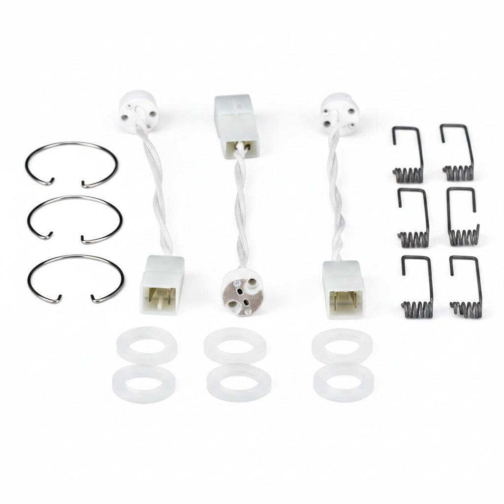 3er Set für Einbaustrahler Haltefeder Feder Klammern Fassung Federring MR11 – Einbaustrahler 13mm