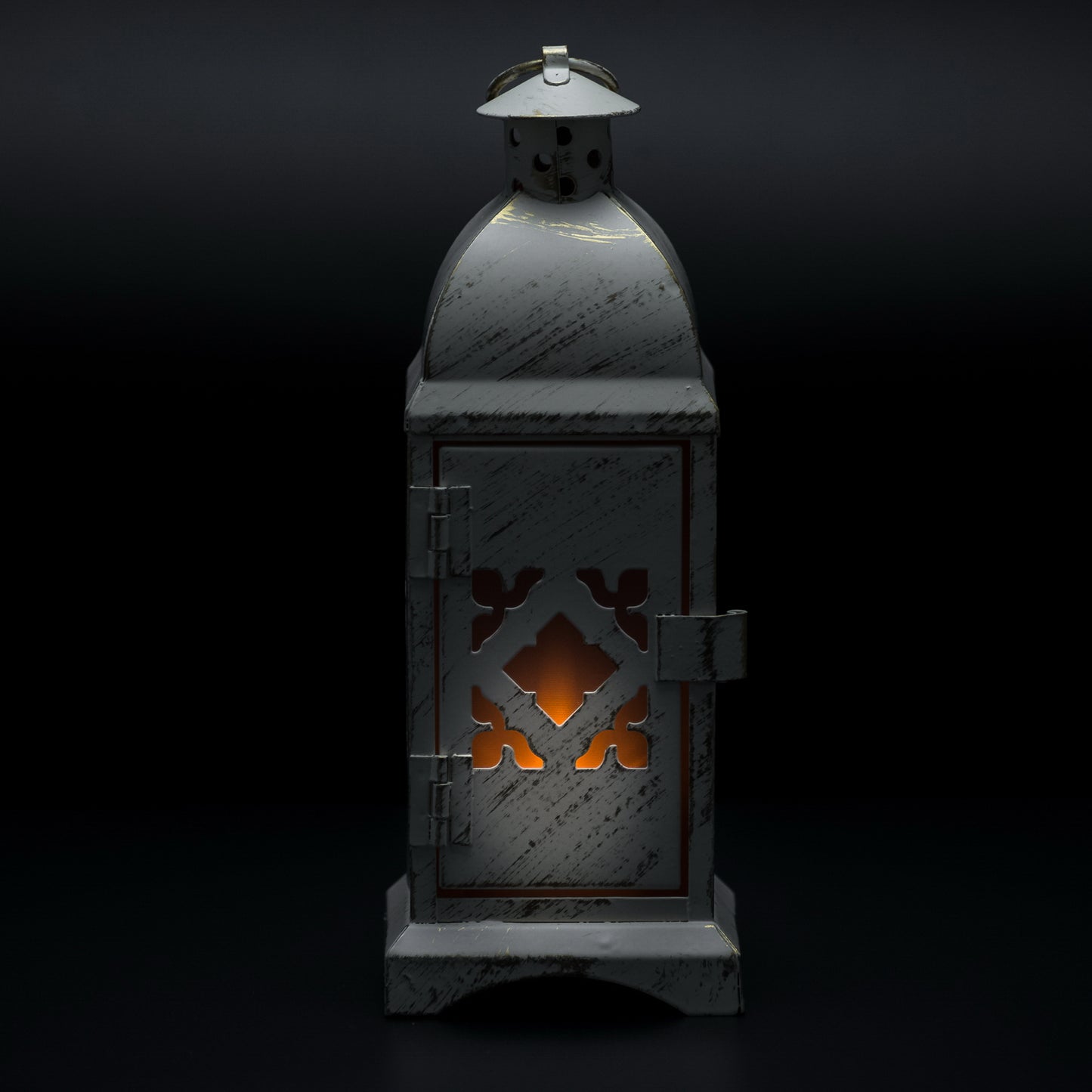 Klassische Tischlaterne Landhaus 19cm Teelicht Weiß Teelichthalter Tisch Deko Weihnachten – Windlicht / Teelichtglas – stilvo