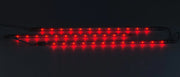 LED-Lichtleisten Casaya  Rot LED-Sticks 3er Set mit Netzteil Unterbauleiste 3x30cm