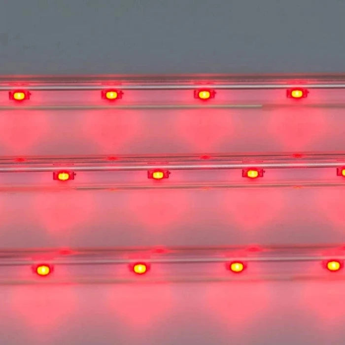 LED-Lichtleisten Casaya  Rot LED-Sticks 3er Set mit Netzteil Unterbauleiste 3x30cm