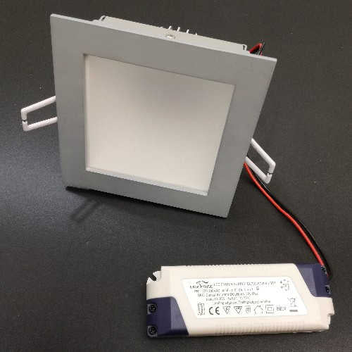 20W LED Downligt 230V dimmbar warmweiß, Einbauspot eckig – Einbaustrahler IP20, dimmbar