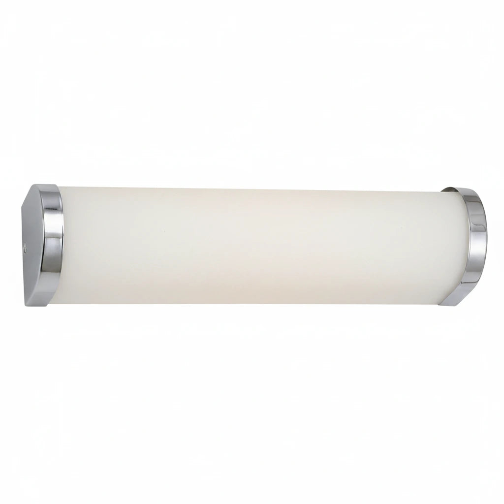 Bad Wandleuchte Milchglas Chrom 2x E14 31,5cm