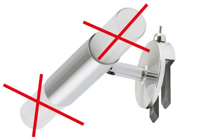 B-ware briloner 2201-028 spiegelleuchte zum klemmen auf spiegel ohne lampengläser