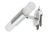 Spiegel-Klemmleuchte mit Schalter 2x G9 LED Chrom