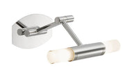 Bad Wandleuchte SPLASH 2-flammig Chrom Glas matt inkl 2x G9 LED