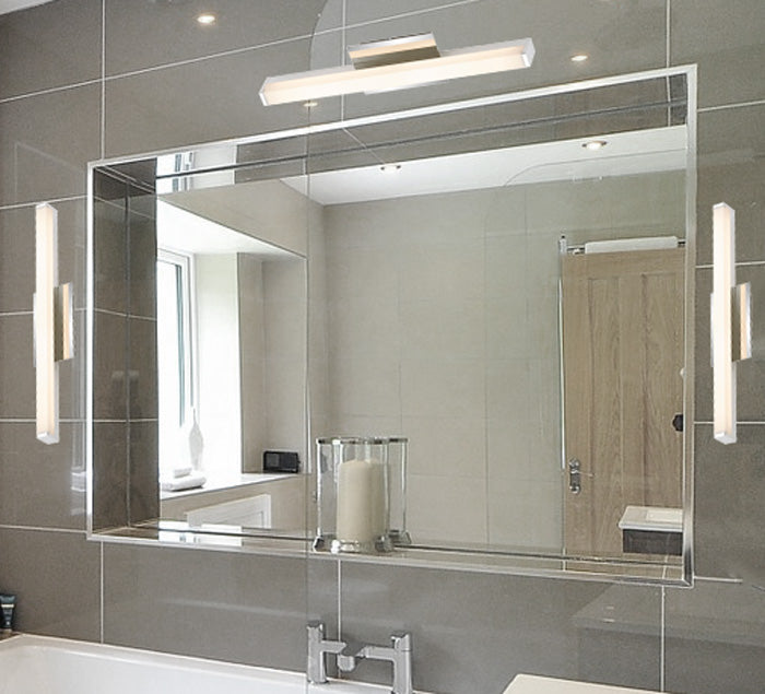 Längliche Bad Wandleuchte Splash LED Chrom 37cm