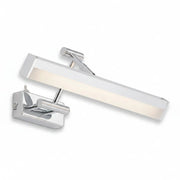 LED Bad- Spiegellampe mit Schalter verstellbar Chrom 37cm