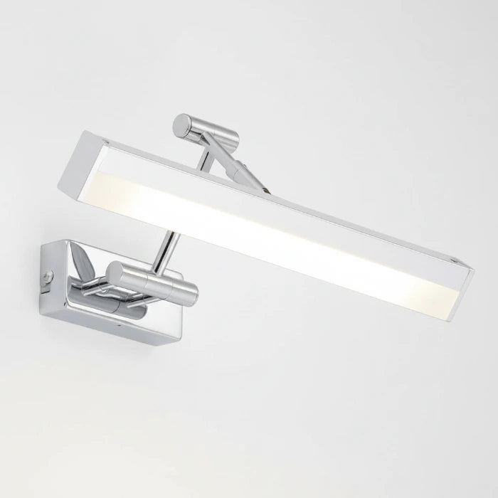 LED Bad- Spiegellampe mit Schalter verstellbar Chrom 37cm