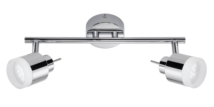 LED Deckenstrahler Badezimmer 2-flammig Chrom IP44 – Strahler / Spotbeleuchtung