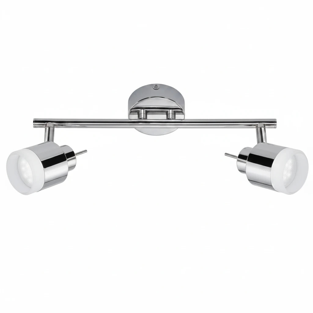 LED Deckenstrahler Badezimmer 2-flammig Chrom IP44 – Strahler / Spotbeleuchtung