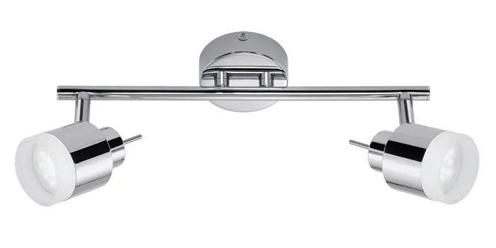 LED Deckenstrahler Badezimmer 2-flammig Chrom IP44 – Strahler / Spotbeleuchtung