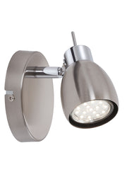 LED Spot 1flg nickel-matt schwenkbar inkl GU10 TWO – Wandleuchte LED
