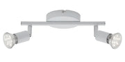 Deckenstrahler LED 2flg weiß inkl. 3W GU10 schwenkbar SIMPLE – Strahler / Spotbeleuchtung