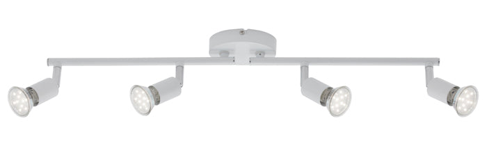 4er LED Deckenstrahler weiß inkl. GU10 3W schwenkbar SIMPLE – Strahler / Spotbeleuchtung