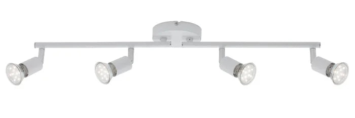 4er LED Deckenstrahler weiß inkl. GU10 3W schwenkbar SIMPLE – Strahler / Spotbeleuchtung