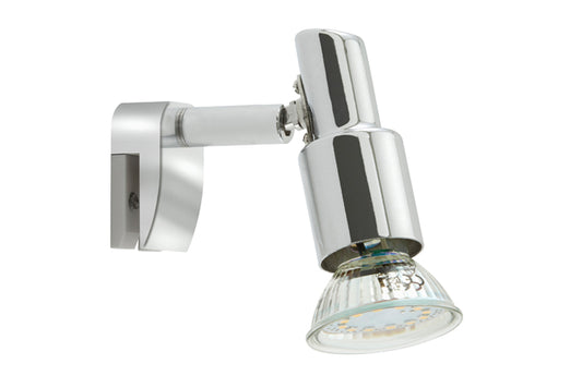 Bad Spiegelleuchte zum klemmen Chrom schwenkbar inkl GU10 LED