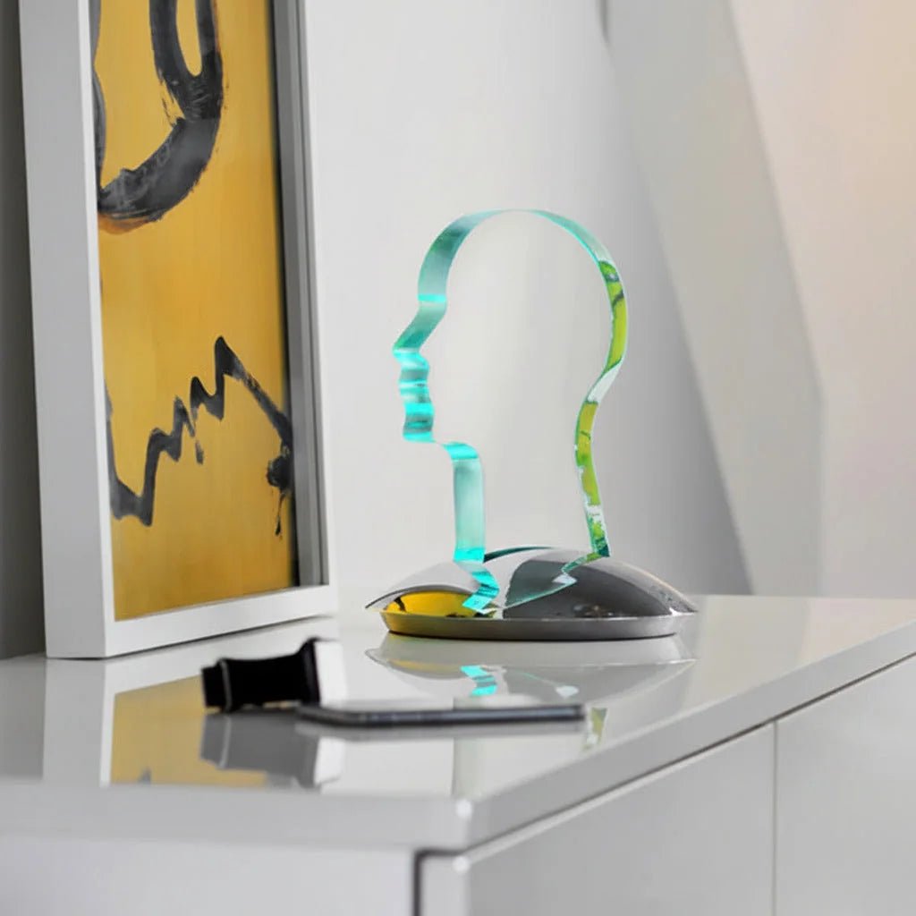 Sompex Head Design LED Tischlamp Acrylglas RGB mit Fernbedienung