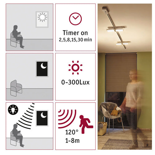 Einspeisung mit Bewegungsmelder Urail Schienensystem