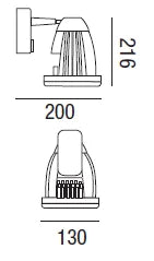3 Phasen LED Strahler Syrma 14W 3000K warmweiß