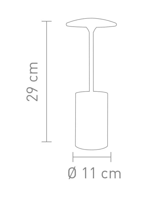 LED Schreibtischlampe Pott Chrom leuchtender Stiftehalter