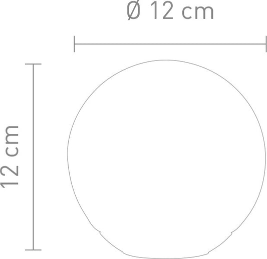 LED Kugelleuchte Puppi dimmbar Glas weiß 12cm
