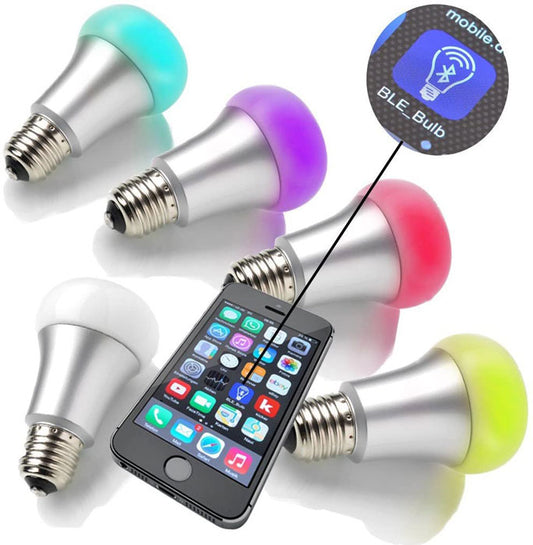 Smart LED E27 RGB + warmweiß 7W App steuerbar – Weiß dimmbar – Weiß – 7 W