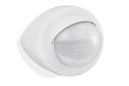 Bewegungsmelder für außen weiß Reichweite 12m 200° Eckmontage IP44 