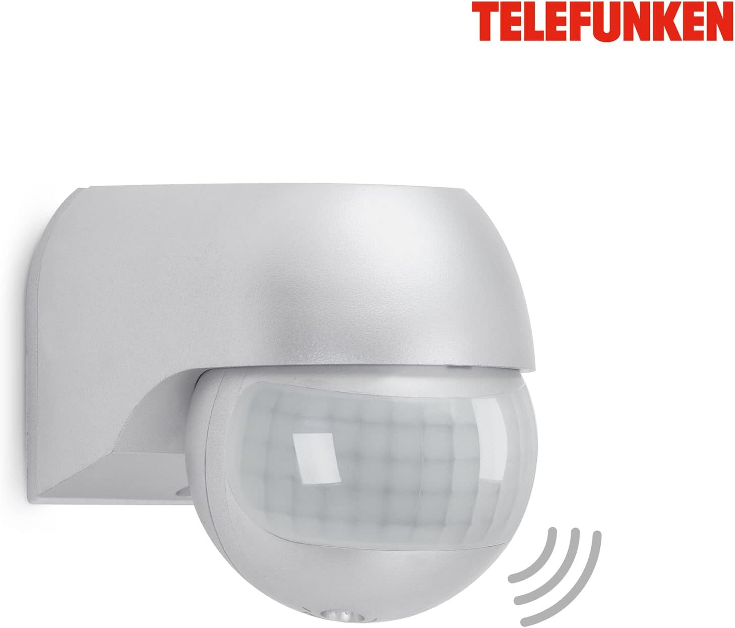 Bewegungsmelder für außen silber Reichweite 12m 180° IP44