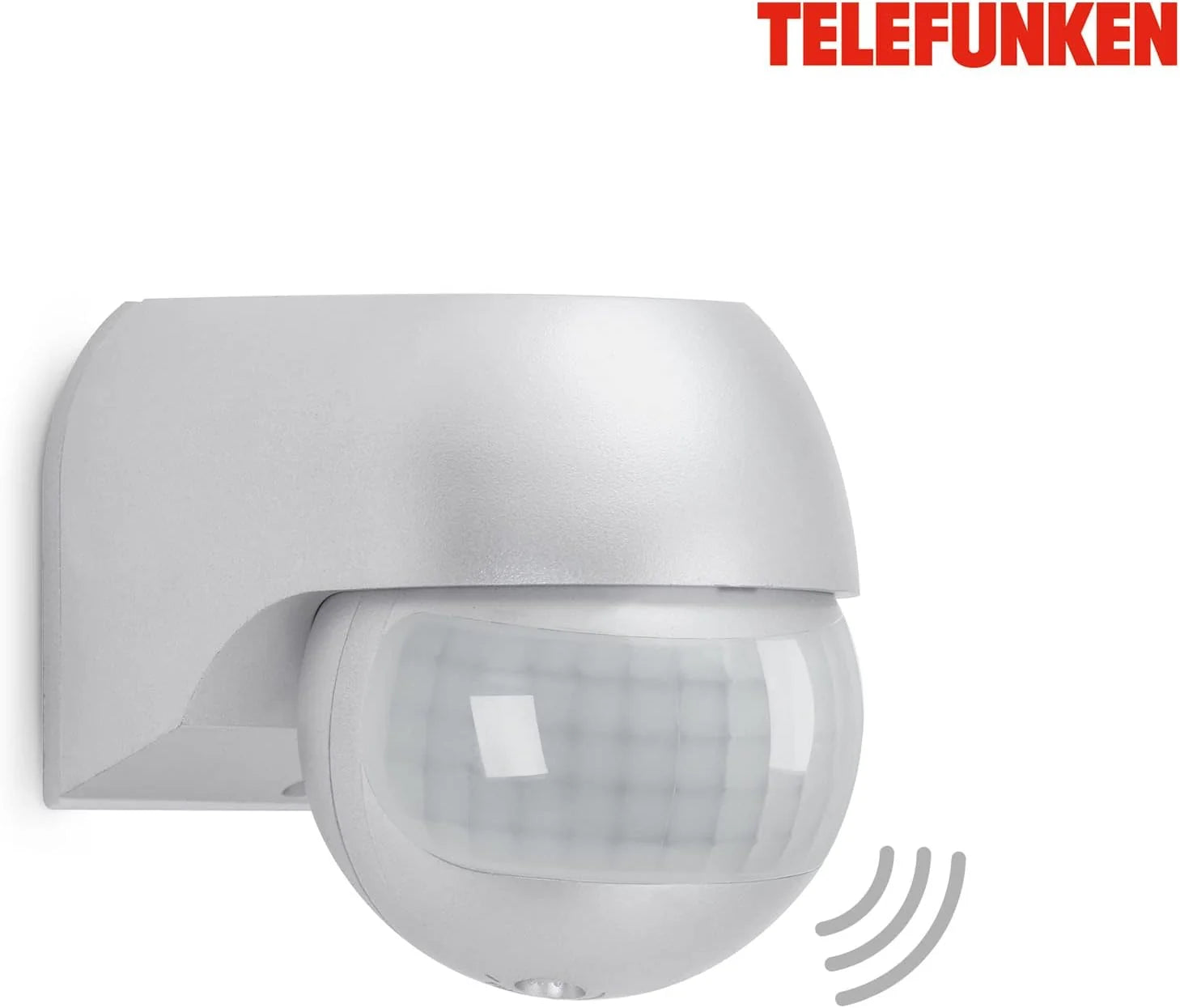 Bewegungsmelder für außen silber Reichweite 12m 180° IP44