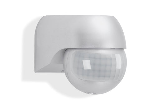 Bewegungsmelder für außen silber Reichweite 12m 180° IP44
