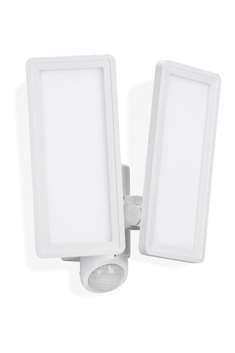 LED Fluter 2flg mit Bewegungssensor im Hochformat für Außen weiß 1200 Lm IP44